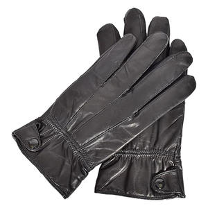 Gants de sécurité d'hiver pour hommes, toutes tailles, en cuir de mouton, doublure polaire, antidérapants, compatibles écran tactile, personnalisables - Product Image 3