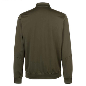 Ensemble de survêtement vert olive pour homme, manches longues, fermeture éclair, vêtements de sport décontractés avec poches latérales, polyester respirant, vêtements d'automne - Product Image 4