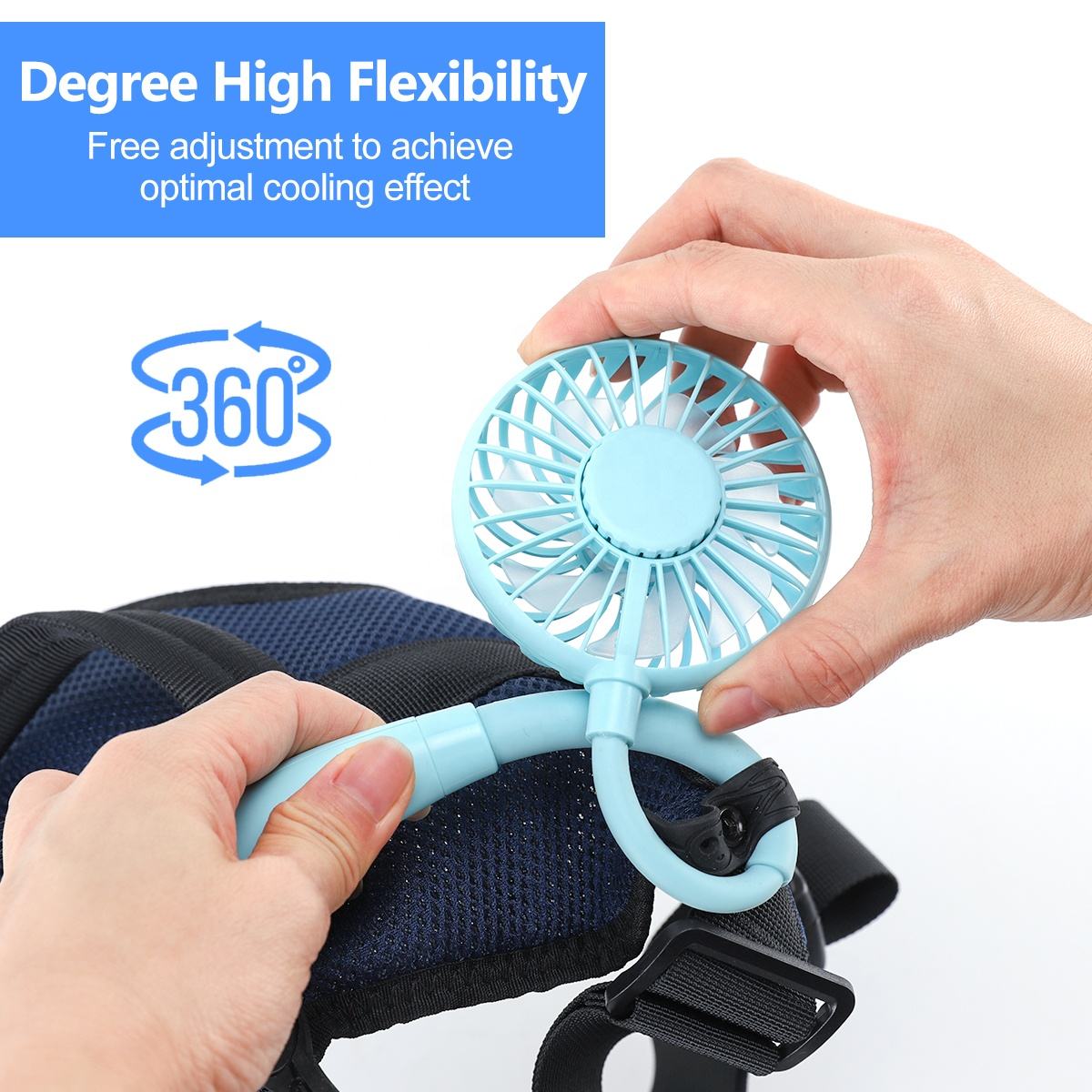 Ventilateur Portable Canard Mignon, Ventilateur De Cou Avec Cordon Réglable, Ventilateur De