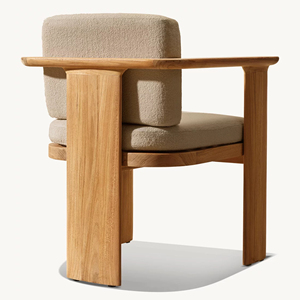 Silla de Comedor de Madera de Teca de Estilo Moderno para Restaurante, Hotel y Jardín, para Cocina, Sala de Estar, Uso en Exteriores, Muebles - Dune - Product Image 5