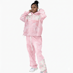 Survêtement unisexe personnalisable brodé effet vieilli, coupe oversize, pour homme et femme, 100 % coton molletonné, multicolore, respirant - Product Image 6
