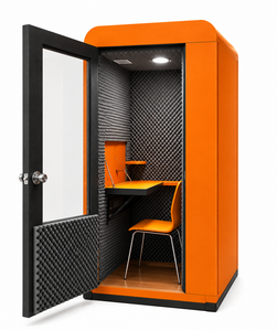 Premium Eco-Friendly Wooden <b>Frame</b> Modern Design Soundproof Vocal <b>Recording</b> Booth for Podcasting Voiceover Music Online Meetings - Product Image 1