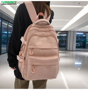 Unisex Schoolbag Junior High School Students School Bags Large Capacity <b>College</b> Middle School <b>Backpacks</b> - Product Image 3