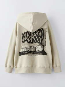 Sweat à capuche surdimensionné pour homme avec imprimé graffiti – Sweat-shirt streetwear, design graphique urbain, mélange de coton doux, style décontracté hip-hop - Product Image 5