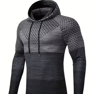 New Stylish Casual Hoodie For Men 100% Cotton <b>Thick</b> <b>Fleece</b> Winter Solid Eco-Friendly Quick Dry Custom Logo Digital Printing - Product Image 1