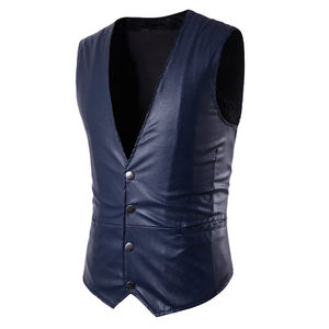 Nuevo Chaleco de Motociclista de Cuero Vacuno para Hombre, OEM - Product Image 5