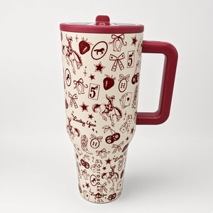 Gobelet isotherme pour voiture de grande capacité (32 oz et 40 oz) avec poignée, couvercle hermétique anti-fuite, tasse isolée sous vide - Product Image 1