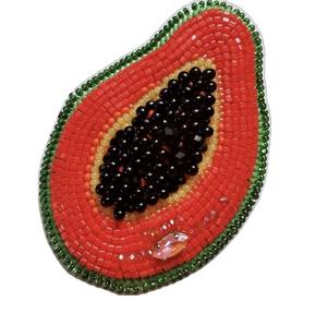 Patch décoratif artisanal en perles de rocaille pour projets de couture, patch brodé perlé tendance pour la personnalisation de vêtements - Product Image 3