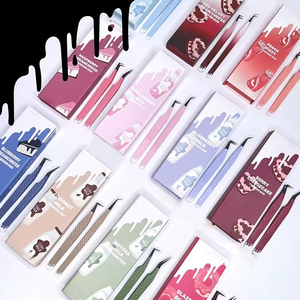 แหนบดัดขนตาคุณภาพดี รูปทรงโค้ง ปลายแหลม สีชมพู สำหรับงานเสริมสวย - Product Image 3