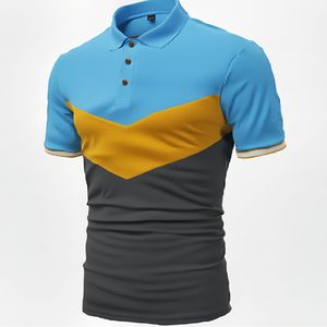 Polo élégant décontracté pour homme, coupe ajustée, manches courtes, confortable, tendance estivale - Product Image 4