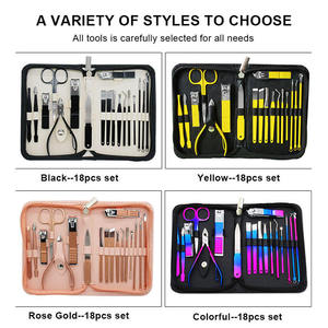 Top Selling Classic Professional <b>Manicure</b> Pedicure Set High Quality Custom Made Stainless Steel Lightweight <b>Kit</b> 10 1 Nail - Product Image 4