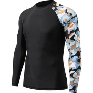 เสื้อรัดกล้ามเนื้อ MMA ระบายอากาศได้ดี ผลิตจากผ้าสแปนเด็กซ์ โพลีเอสเตอร์ 180 กรัม แห้งเร็ว ป้องกันรังสียูวี พิมพ์ลายได้ตามต้องการ สำหรับฝึกซ้อมในยิมและ BJJ - Product Image 6