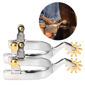 Nuevas Espuelas de Equitación Western en Oferta, Espuelas Ecuestres con Correa, Servicio OEM, Personalizadas con OEM ODM - Product Image 6