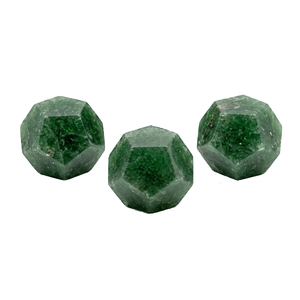 Dodécaèdre en cristal pierre d'aventurine vert foncé dodécaèdre pierre précieuse guérison pierre naturelle cristal artisanat grossiste - Product Image 1
