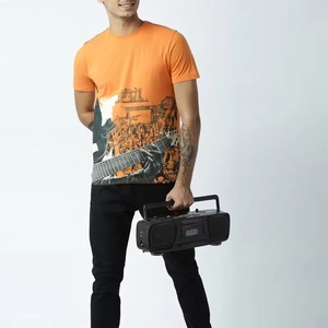 Camisetas y tops transpirables para hombre, de corte regular, estilo casual, servicio OEM, camisetas personalizadas para hombre con impresión personalizada - Product Image 5