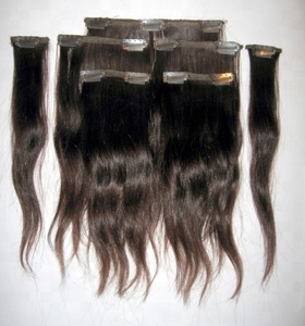 Extensions de cheveux naturels en forme de carré, cuticules, tissage fait à la MACHINE, couleur naturelle, vierges, non traités, couleur naturelle, fermeture en dentelle - Product Image 2