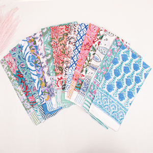 Premium Quality Block Printed Colorful Eco Friendly Bandana <b>Square</b> <b>Scarf</b> Multi-Use Fashion Wristband - Product Image 5