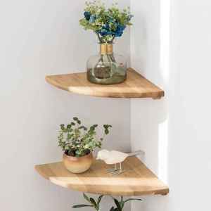 Rustic Wooden Floating Shelf Wall Mount Elegant Storage Ledge Solid Wood Photo Picture Ledge Display Organizer <b>Rack</b> Long - Product Image 3