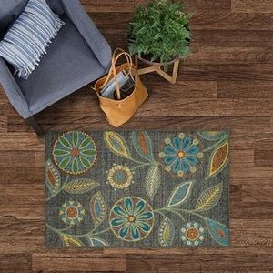 Maples Rugs Reggie Floral <b>Runner</b> Rug Non-Slip Machine-Washable <b>Carpet</b> for Hallway Entry Bedroom Bathroom or Office - Product Image 3