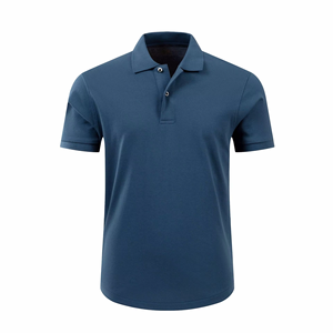 Polo décontracté pour homme, dernière tendance, avec logo personnalisé, motif uni, tissu respirant – Offre spéciale - Product Image 4