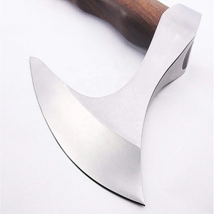 Hache tactique Jexmoo Enterprises gravée, lame en acier D2, manche en bois de rose enveloppé de cuir, pour fendre le bois, DIY - Product Image 5