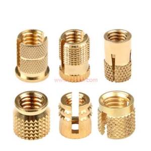 Inserts d'expansion autobloquants en laiton, écrous filetés, fixations pour plastique et bois, haute résistance aux vibrations, douille métallique moletée - Product Image 6