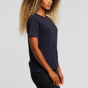 Camiseta de Manga Corta con Cuello Redondo para Mujer, Diseño Personalizado, Precio al por Mayor, 100% Algodón, Secado Rápido, Transpirable y Cómoda - Product Image 3