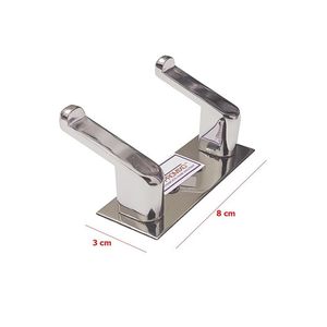 Gancho de Pared de Acero Inoxidable de 2 Puntas, Gancho para Ropa de Acero Inoxidable SS202 de Alta Resistencia, Antioxidante, Proveedor Mayorista - Product Image 2