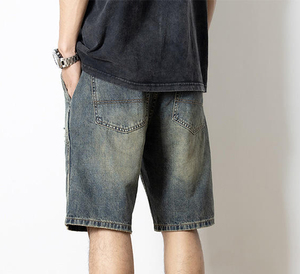 RELICSTAR CARPORATION Shorts de mezclilla rasgados de cintura media para mujer, transpirables, de secado rápido, 100% algodón, estilo vintage, para verano y streetwear - Product Image 3