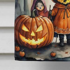 Gran espeluznante Halloween casa bandera truco Treaters porche manga poste decorativo patio Banner ilustraciones Multicolor poliéster pared - Product Image 4