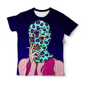 เสื้อยืดผู้ชายแห้งเร็ว คอกลม แขนสั้น พิมพ์ลายแบบซับลิเมชั่น สไตล์ฮิปฮอป สำหรับฤดูใบไม้ผลิและฤดูร้อน เสื้อผ้าลำลองแนวสตรีท โพลีเอสเตอร์ 100% - Product Image 3