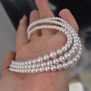 Nouveau collier rétro en turquoise naturelle et perles superposé, accessoire de mode polyvalent, célèbre sur Internet - Product Image 2