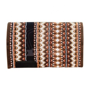 Tapis de selle de style anglais Western 32 pouces 100% laine cuir coton feutre doux confortable 18-25 MM épaisseur - Product Image 4