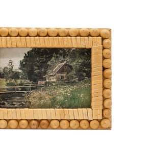 Handmade Rattan Photo <b>Frame</b> Natural Woven Cane With Wooden Beads <b>Picture</b> <b>Frame</b> Rustic Wooden Tabletop Home Decor Gift - Product Image 4