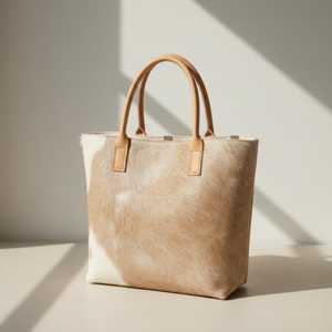 High Demand Cowhide Hair Tote Bag Women Custom OEM Premium Lightweight Waterproof <b>Summer</b> Outdoor <b>Handbags</b> Wholesale Price - Product Image 2