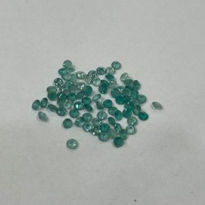 Grandidierite Naturelle Ronde Taillée 3mm Calibrée Pierre Précieuse Bleue Non Traiterée de Madagascar Haute Qualité Vente en Gros - Product Image 3
