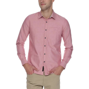 Camisa Casual de Hombre a Cuadros Azul y Blanco de Manga Larga con Cuello Abotonado, Corte Ajustado y Bolsillo en el Pecho - Product Image 2