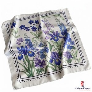 Pañuelo Cuadrado con Estampado Digital Personalizado Premium, Accesorios de Moda Ligeros, Tela Elegante, Fabricante y Proveedor Mayorista OEM ODM - Product Image 1
