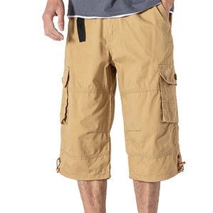 Pantalones Cortos Transpirables para Hombre, Estilo Casual Urbano, Vaqueros Cargo de Verano, Holgados, con Múltiples Bolsillos, Ropa Hip Hop para Exteriores - Product Image 6