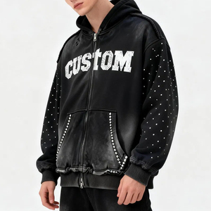 Ropa Deportiva Profesional Transpirable, Impermeable, de Secado Rápido, Sudadera con Capucha de Material Sólido con Impresión Personalizada para Hombre, Primavera - Product Image 4