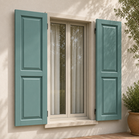 Panneaux de fenêtre en bois massif, style moderne minimaliste, volets intérieurs écologiques pour la salle de bain, décoration de la maison