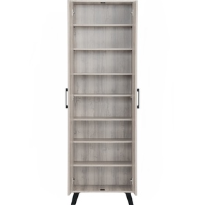 High Quality Compact Wooden Cabinet Double Door <b>Tall</b> Level <b>Storage</b> for Apartment Rental Property and Hallway Walkway Stand - Product Image 4