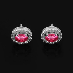 Pendientes colgantes de zafiro rosa, plata de ley 925, joyería para mujer, regalo de San Valentín, propuesta de compromiso, joyería fina de lujo - Product Image 5