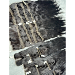 Lace Frontal Noir Naturel Lisse 13x4 Pouces Cheveux Humains Vierges Vietnamiens Dentelle HD Pré-Pluckée Vente en Gros - Product Image 5