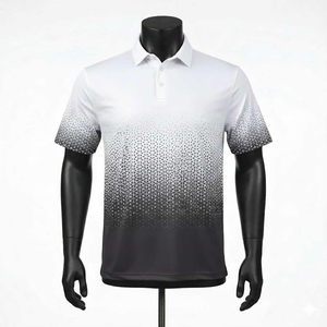 Camisetas de Golf con Diseño Moderno, Estampado Sólido, Manga Corta, 100% Algodón, Transpirables, con Bolsillo, al por Mayor, Calidad Premium, para Hombre, OEM - Product Image 1