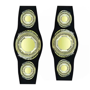 Cinturón de exhibición de cuero estilo lucha libre, ajustable, con placa metálica, para adultos, coleccionable, diseño de cinturón de premio - Product Image 5