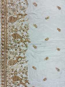 Tela de Dobby con Cuentas y Bordado, 100% Seda, para Vestidos de Novia, Ropa de Encaje para Niñas, Fabricantes de Suministros Personalizados - Product Image 5