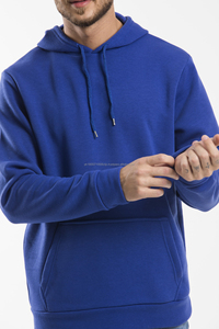 Sweat-shirt à capuche léger en coton 100% personnalisé de qualité supérieure, coupe classique, taille élastique, épaules tombantes, pour hommes, plusieurs couleurs - Product Image 2