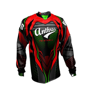 Maillot de paintball personnalisé à manches longues, anti-transpiration, séchage rapide, tissu respirant haute performance - Product Image 1
