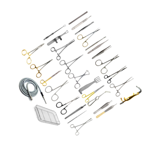 Ensemble d'instruments de chirurgie plastique à alimentation manuelle, outils chirurgicaux en acier inoxydable, certifiés CE Classe I, garantie 1 an - Product Image 2